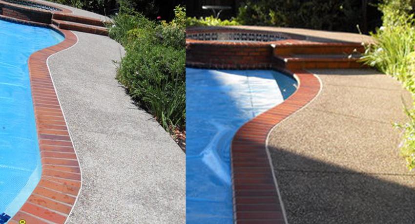 Before & After Poolside